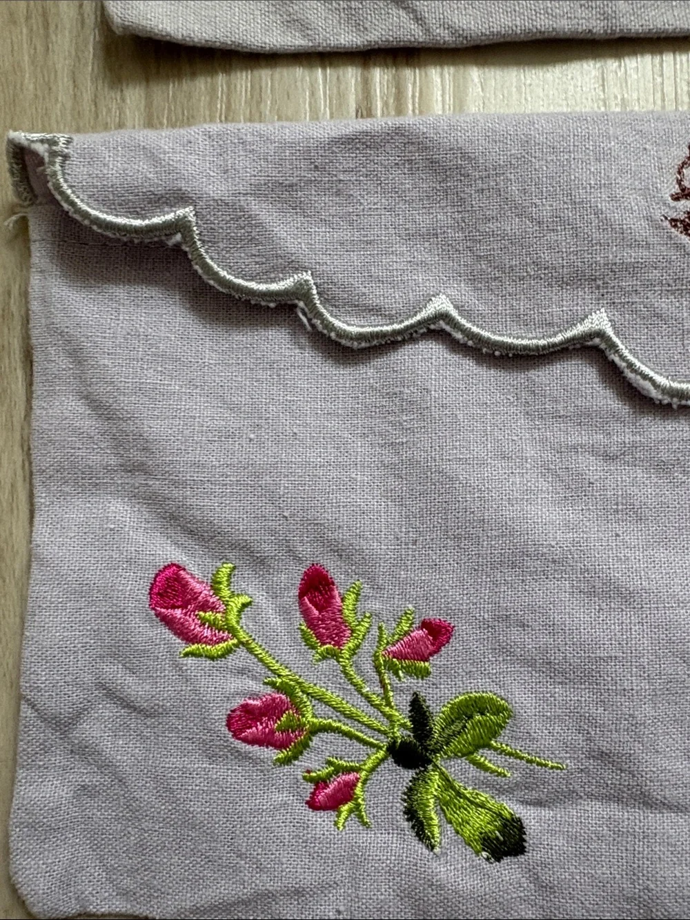 VTG Hopeless Romantic Embroidered Travel Pouch & Lingerie Bag Set 4pc
